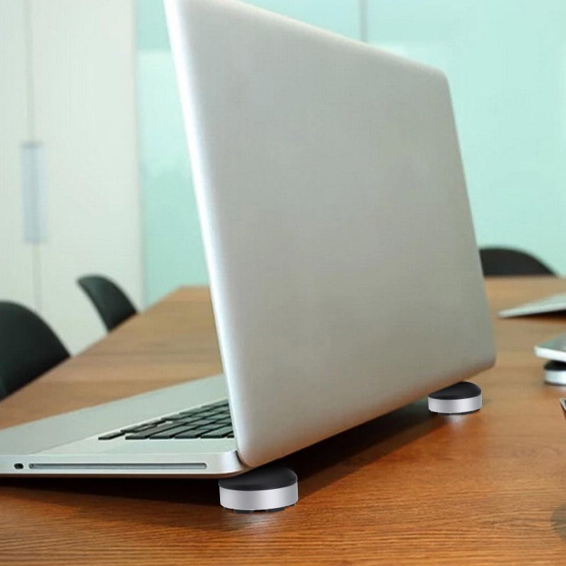 Portable Black Laptop Stand with Cooling Base Pad Heat Dissipation for Home Office Use - Image 5