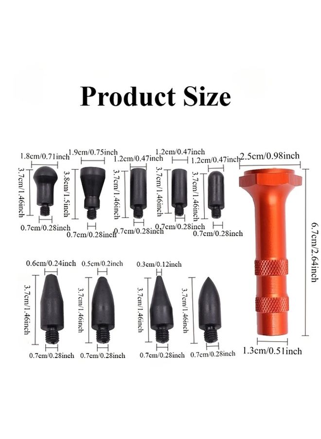 1 Set Aluminum Alloy Automotive Nail Repair Hammer For Scratch And Dent Removal - Image 2