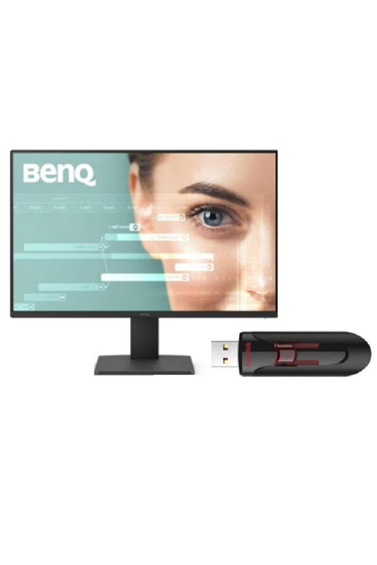 BenQ Office Productivity Bundle - 23.8" Eye-Care IPS Monitor 100Hz + SanDisk 128GB Cruzer Glide USB 3.0 - Image 1