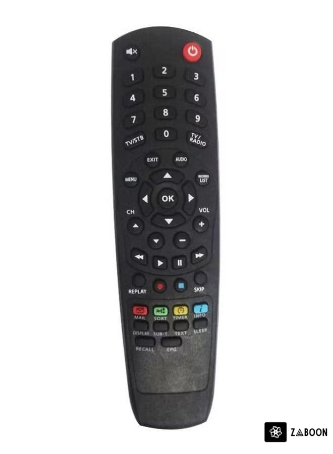Zaboon Remote Control For OSN Receiver Black