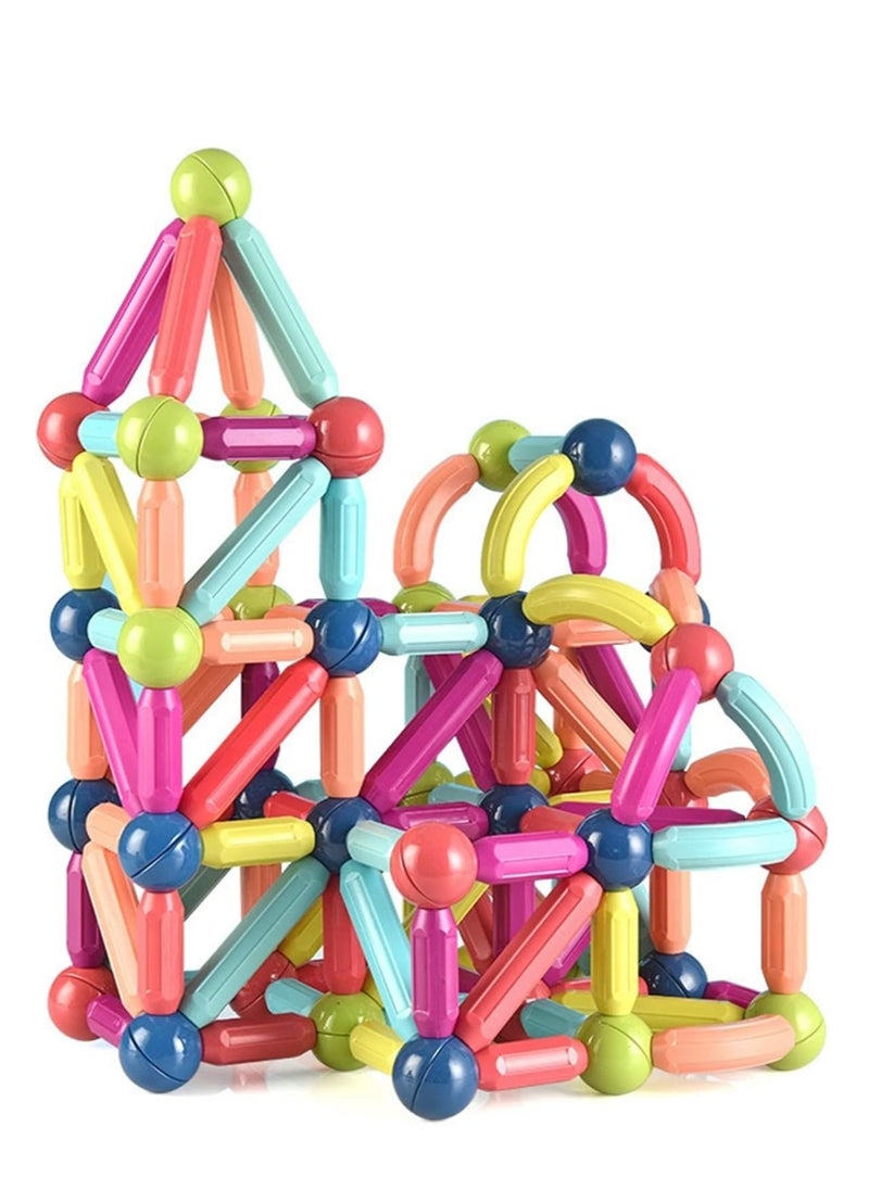 TOYS-EGYPT Magnetic Sticks, Balls and Bars Set, Building Blocks, Stacking Blocks and Educational Toys for Kids Boys Girls 42 Pieces (Magnet Box)  - Image 3