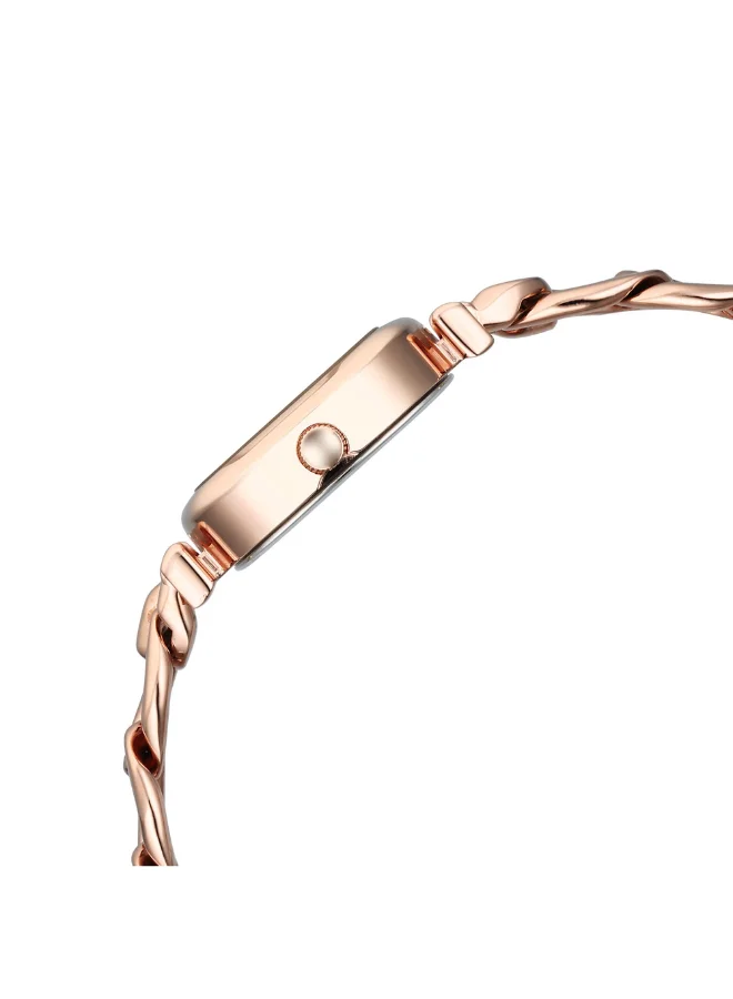 تيتان Women Analog Display Watch With Rose Gold Stainless Steel Strap - 95302WM01
