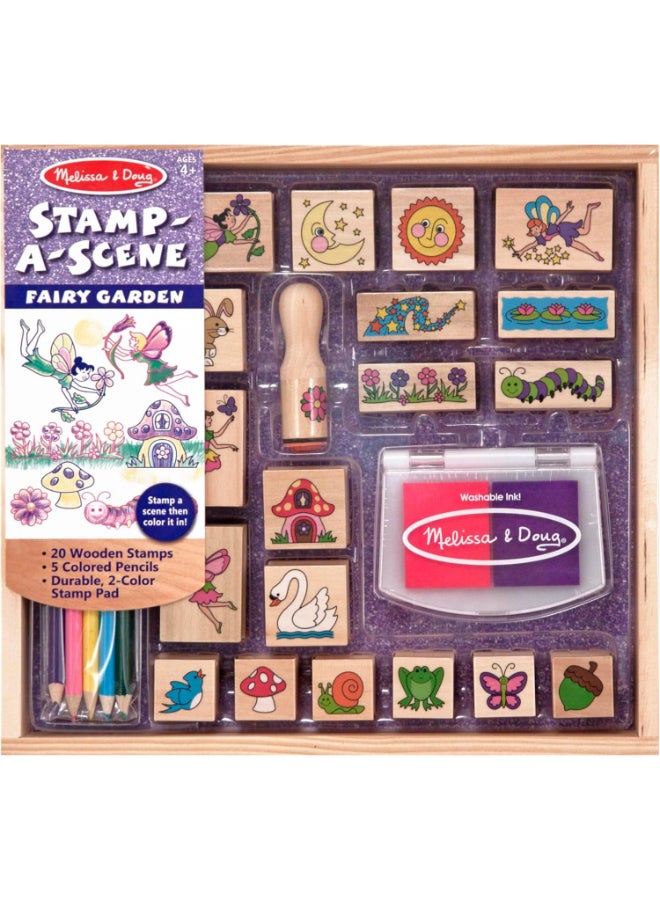 Melissa & Doug ختم-مشهد-حديقة الجنيات - Image 1