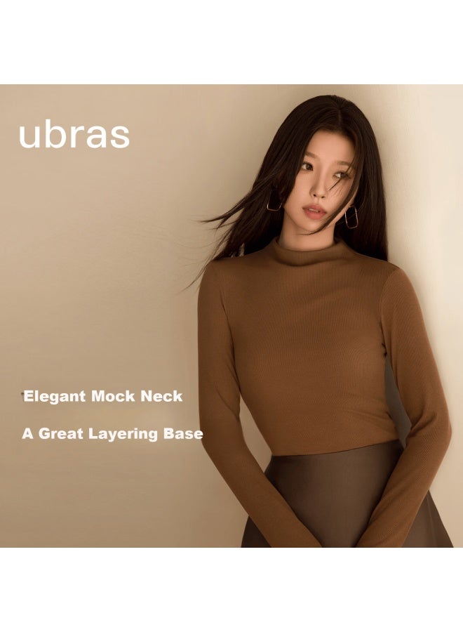 Ubras Yu Shuxin Style Down And Silk Blend Wool Base Layer Women's Early Spring Thermal Cream White M