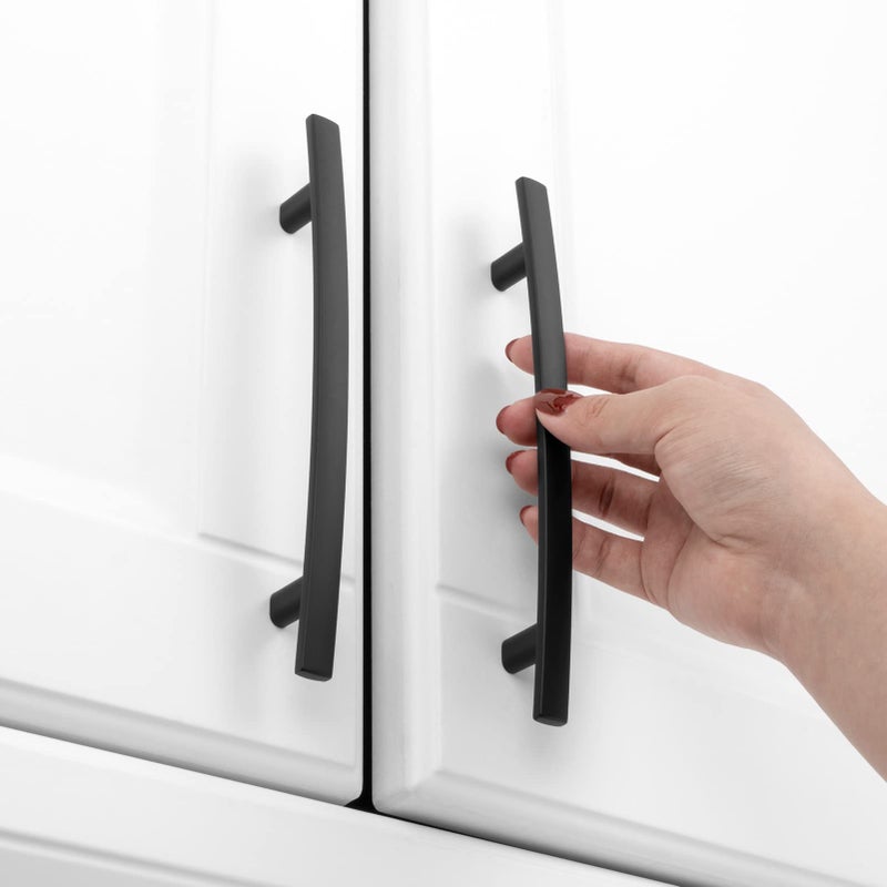 Koofizo 10 Pack 5 Inch Black Kitchen Cabinet Pulls Matte Black Cabinet Handles Black Cabinet Hardware For Kitchen Cabinets 1961 Drawer Dresser Cupboard Bedroom - Image 3