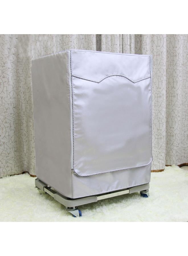 Washing Machine Cover, Washer Dryer Dustproof Waterproof Protection Case Cover Sunscreen with Zipper 60×64×85cm - Image 2