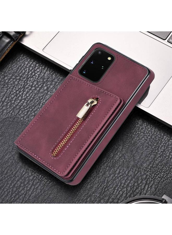 S-TOP Case For Samsung Galaxy S20 Zipper Card Holder Phone Case - Image 2