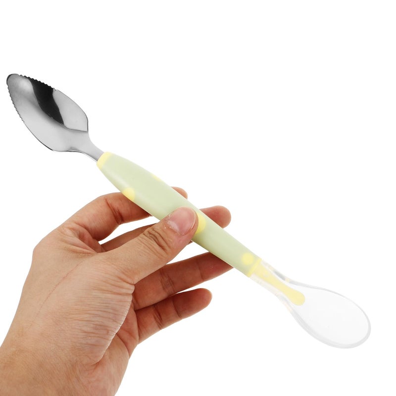 Double Head Silicone Spoon Soft Food Grade Utensil for Baby Feeding High Temperature Resistant - Image 3