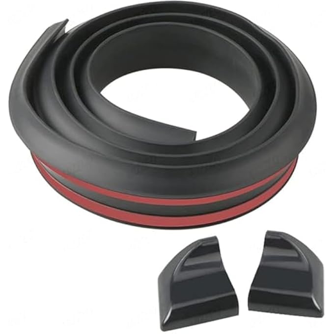 rayihni Fiber Trunk Spoiler Lip PunchDrill Free 150 Cm X 35 Cm Matte Black Compatible With Ford Figo Aspire 20152018 - Image 2