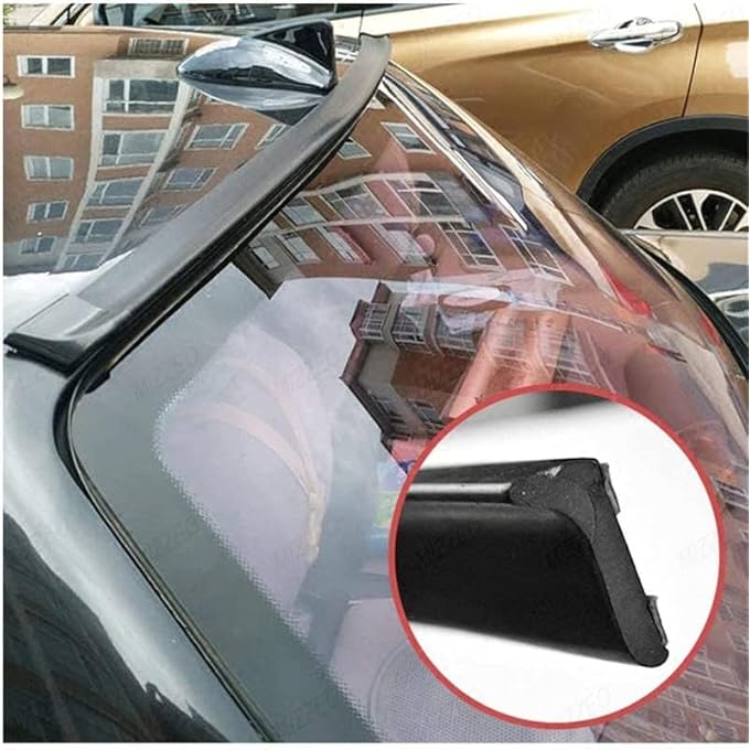 rayihni Fiber Trunk Spoiler Lip PunchDrill Free 150 Cm X 35 Cm Matte Black Compatible With Ford Figo Aspire 20152018 - Image 5