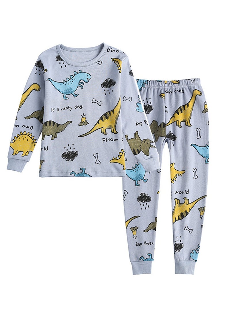 WiNi BEE Boys' 2-Piece Pajama Set, Long Sleeve Sleepwear - Pure Cotton & Breathable Nightwear - Image 3