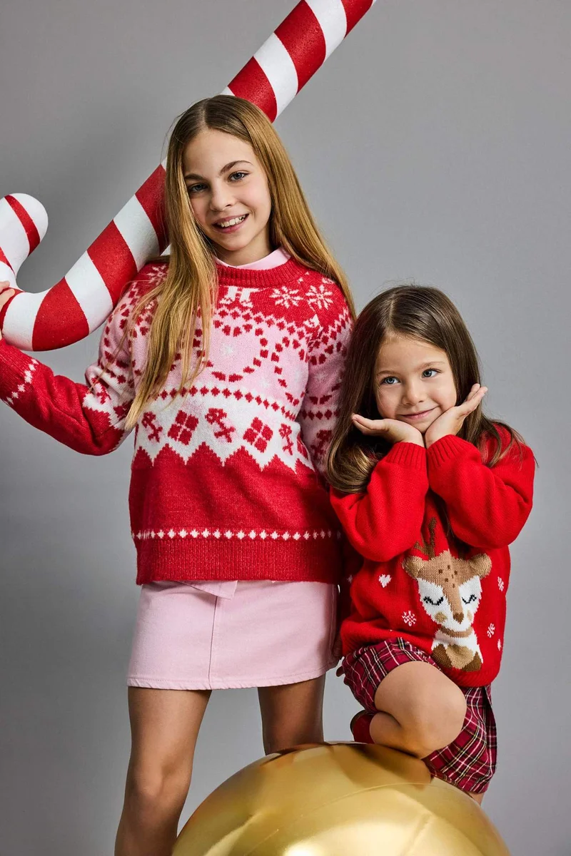 DeFacto Girl Regular Fit Crew Neck Pullover