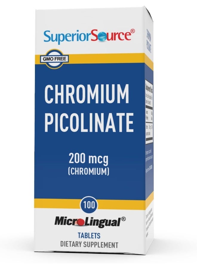 Superior Source - Chromium Picolinate Instant Dissolve 200 Mcg. 100 Tablets - Image 5