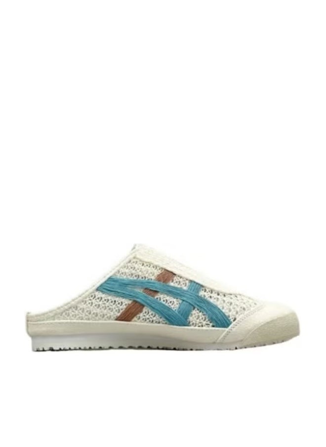 Onitsuka Tiger MEXICO 66 SABOT Summer Casual Slide Sandals - Beige/Cyan/Brown - Image 1