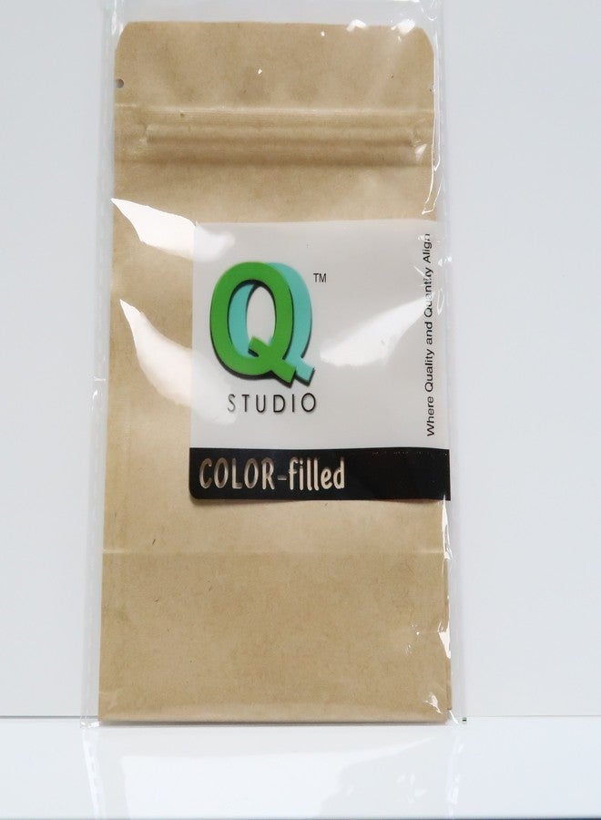 QQ Studio 100 قطعة أكياس سحاب مسطحة هجينة من كرافت بني ورقائق 8x11 سم (3.1x4.3") - Image 5