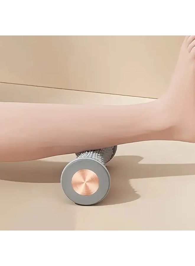Pink Foot Arch Relief Roller With Cushion Pad And Foot Stickers For Muscle Relaxation Yoga Support - Image 2