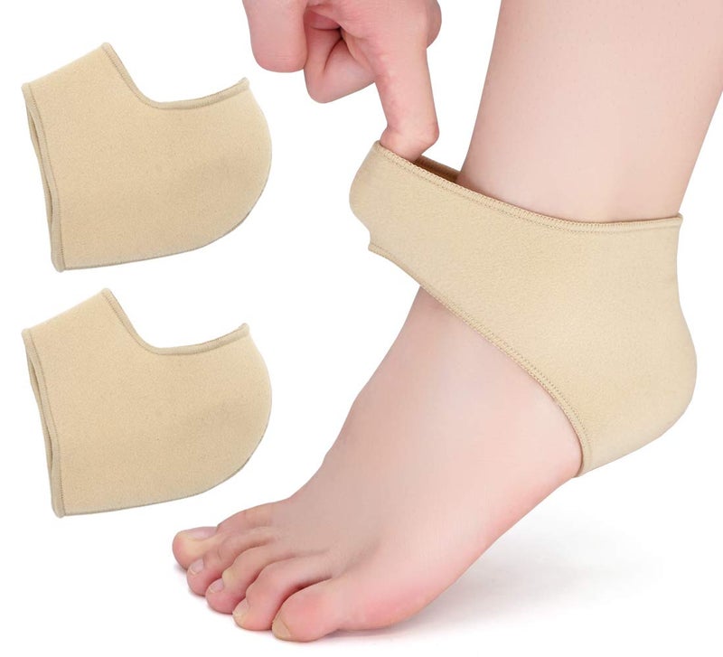 SQHT's Heel Protectors for Cracked Heels, Relieve Heel Pain from Plantar Fasciitis, Heel Spur, Achilles tendonitis for Women's 4.5-7.5, Kid's 3-5.5-(Small - Image 1