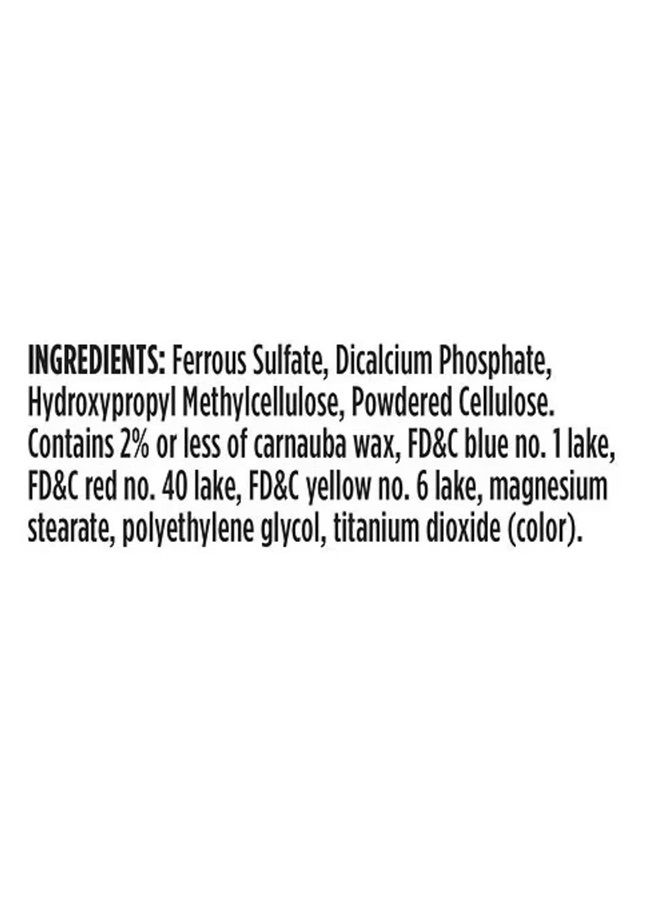 Walgreens Iron Slow Release High Potency Ferrous Sulfate 45mg, Tablets, 60 ea - Image 2