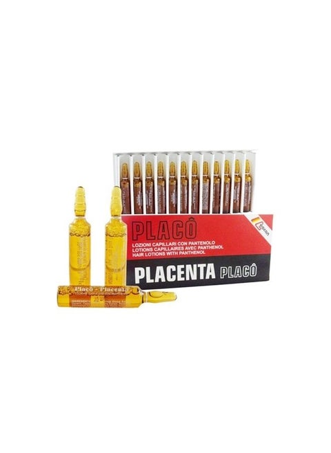 12 x10 ml Vials Placenta Placo Intensive Revitalizing Treatment Against Hair Loss