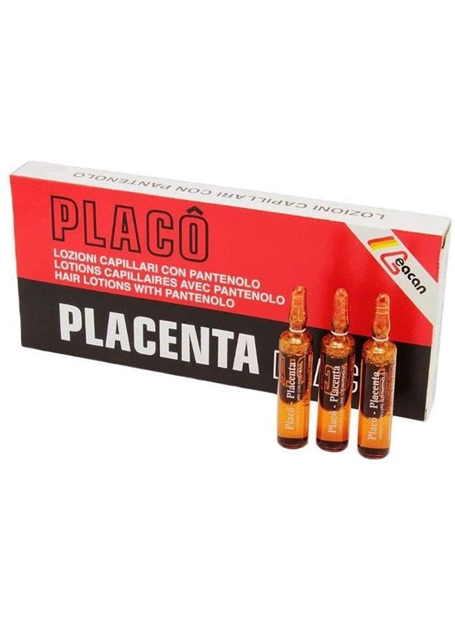 12 x10 ml Vials Placenta Placo Intensive Revitalizing Treatment Against Hair Loss