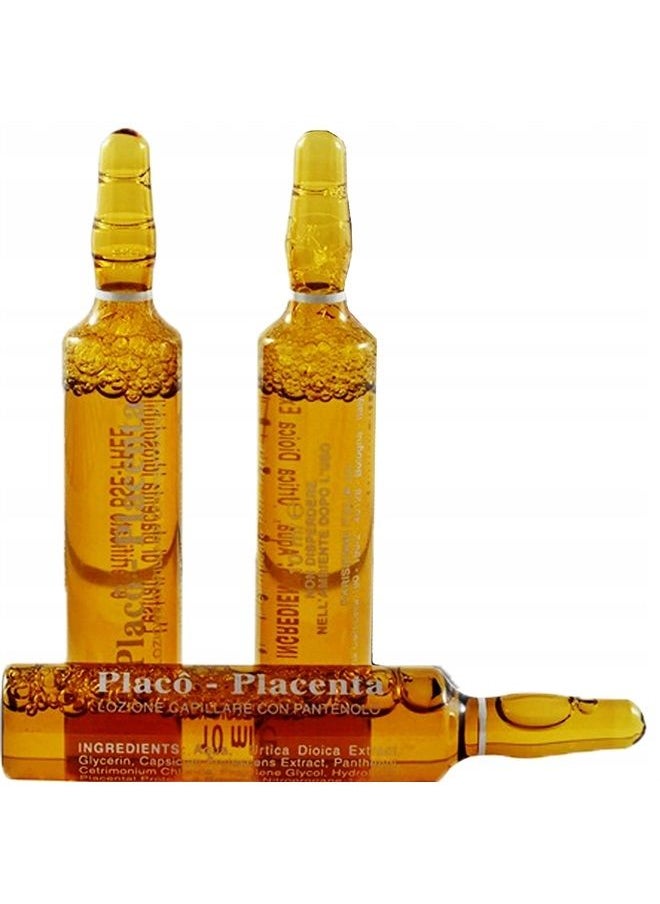 12 x10 ml Vials Placenta Placo Intensive Revitalizing Treatment Against Hair Loss