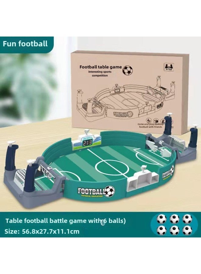 Children's Tabletop Football Competition Table Desktop Double Player Focus Toy Interactive Boys Table Game Parent-child Game-Specifications:Upgraded Large Football Table {with 6 Balls} E-commerce Clothing - Image 1