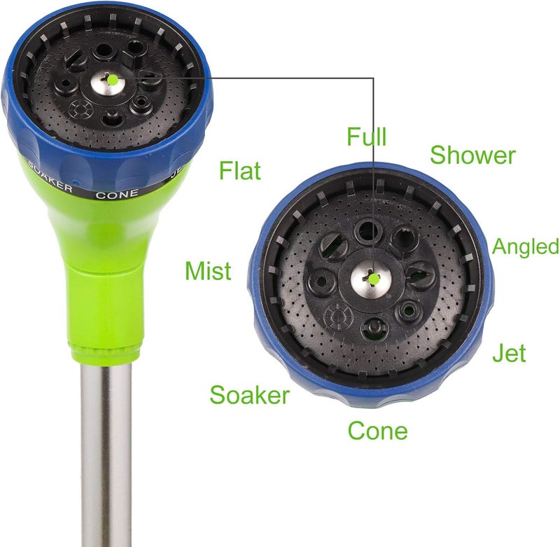GREEN MOUNT Watering Wand, 16 Inches Sprayer Wand with 8 Watering Patterns for Lawn and Garden Use - Image 5
