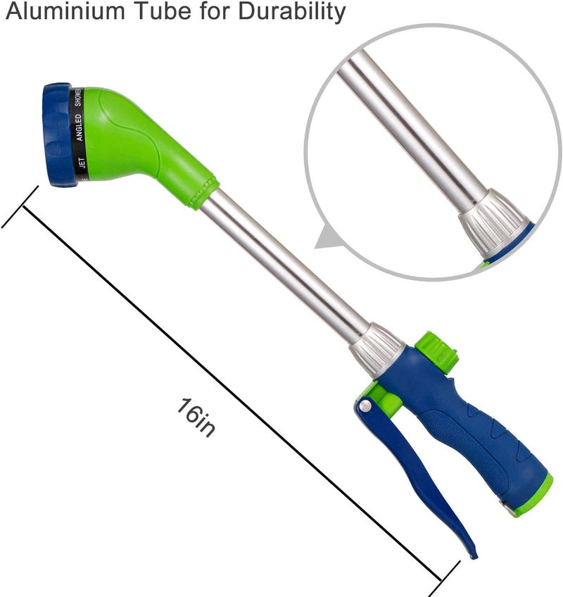 GREEN MOUNT Watering Wand, 16 Inches Sprayer Wand with 8 Watering Patterns for Lawn and Garden Use - Image 3