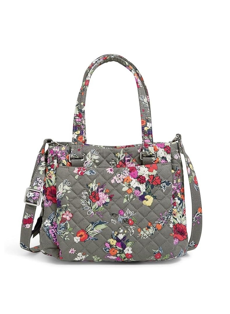 Vera Bradley حقيبة كتانية متعددة الأقسام للسيدات مصنوعة من القطن المعاد تدويره - Image 2