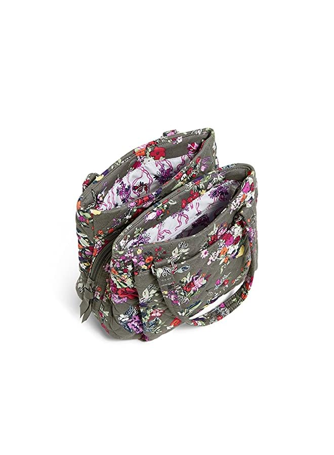 Vera Bradley حقيبة كتانية متعددة الأقسام للسيدات مصنوعة من القطن المعاد تدويره - Image 4