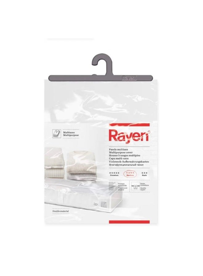 ريان غطاء راين متعدد الاستخدامات متوسط الحجم – حماية مثالية للملابس والأغطية من الغبار والرطوبة 103×16×45 سم. - Image 1