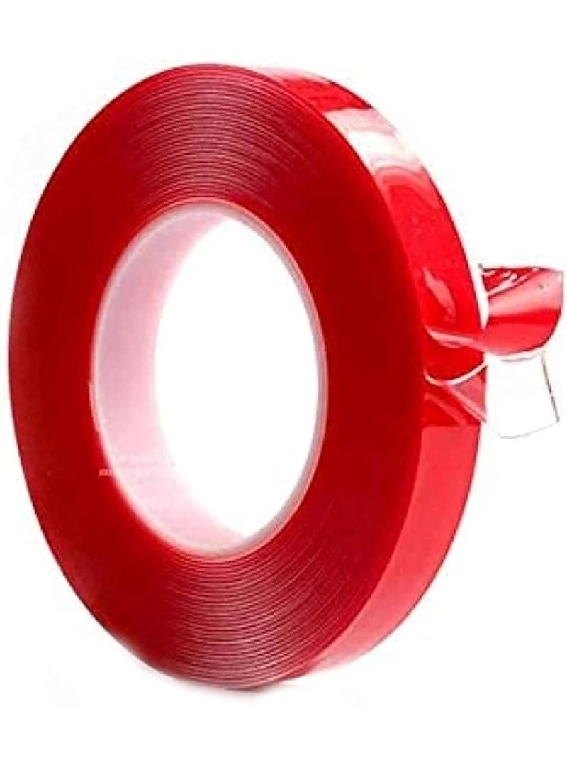 Taiwan Double-Sided Transparent Tape 5m Strong Adhesive for Home, Office, Decoration and Heavy Fixing - Image 1