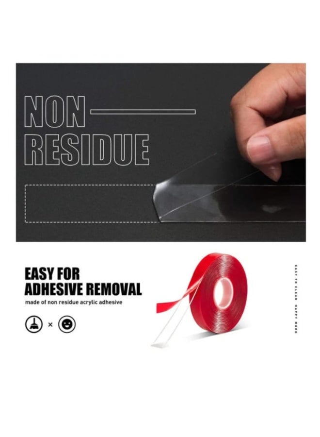 Taiwan Double-Sided Transparent Tape 5m Strong Adhesive for Home, Office, Decoration and Heavy Fixing - Image 2