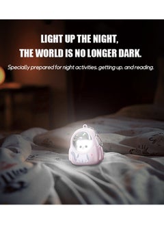 SMILING SHARK Key Chain Flashlight, LED Battery Powered Keychain Flashlight, Cute Cat Small Pocket Waterproof Keychain Light for Camping (Pink)  - Image 5