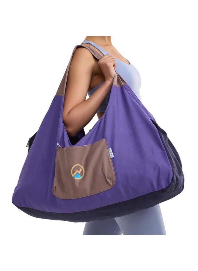 JoYnWell Large Yoga Mat Bag with sewn-in Yoga Mat Strap, Full Zip Yoga Tote Bag with 3 Zipper Pockets and Water bottle holder - Image 1