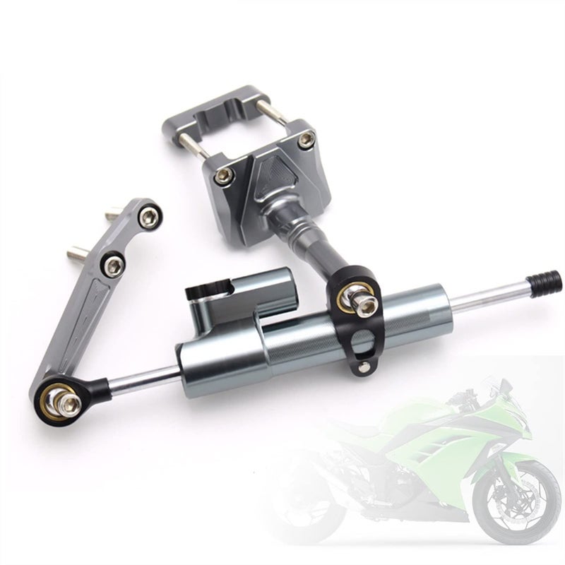 Adjustable Steering Stabilizer Damper Bracket Mount Kit CNC Color H For Motorcycles - Image 3