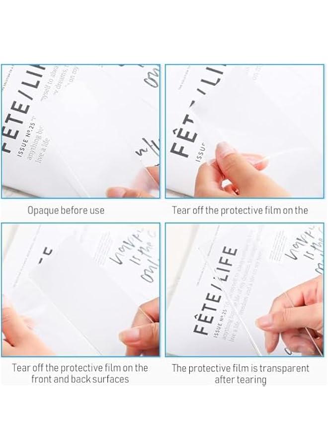 HOOKOR 10 Pack Acrylic Wall Name Plate Holder, 2x8 Inch Clear Acrylic Sign Holder Frame with Adhesive Tape Horizontal Wall Name Plates for Door Office Nameplate Display Trays for Home Classroom - Image 2