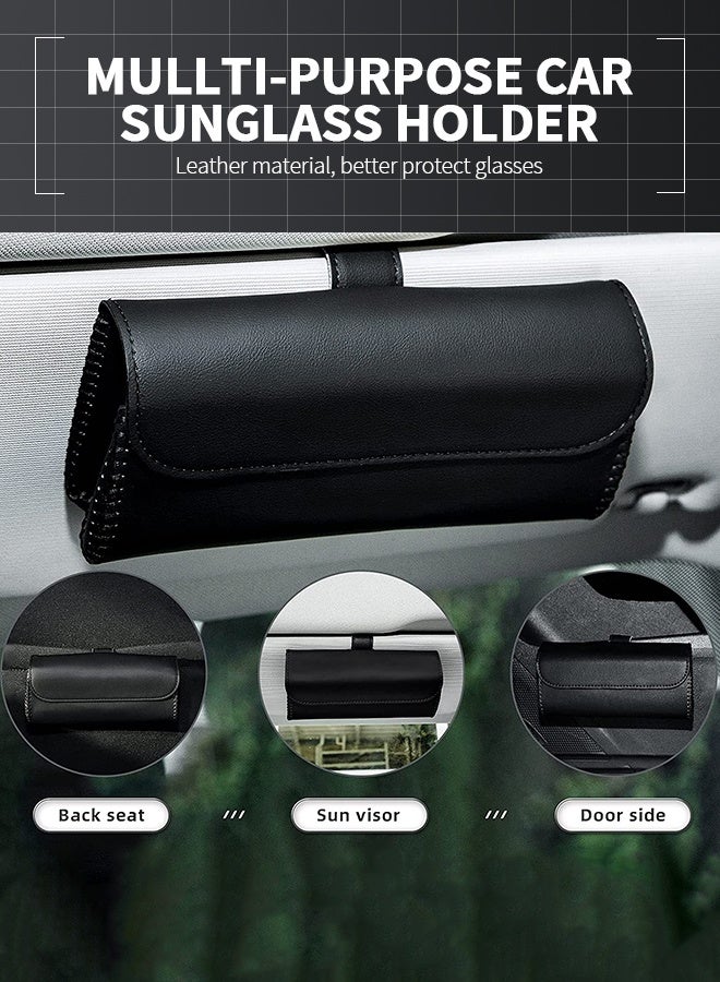 GROIC Sunglasses Holder for Car Organizer Storage Case with sunglasses Vehicle Visor Accessories Glasses Storage Case - Image 4