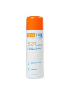 AcneFree Acne Free Oil-Free Cleanser, Benzoyl Peroxide 2.5% with Glycolic Acid to Prevent and Treat Breakouts Unscented, 8 Fl Oz  - Image 1