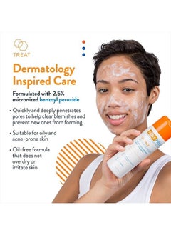 AcneFree Acne Free Oil-Free Cleanser, Benzoyl Peroxide 2.5% with Glycolic Acid to Prevent and Treat Breakouts Unscented, 8 Fl Oz  - Image 2