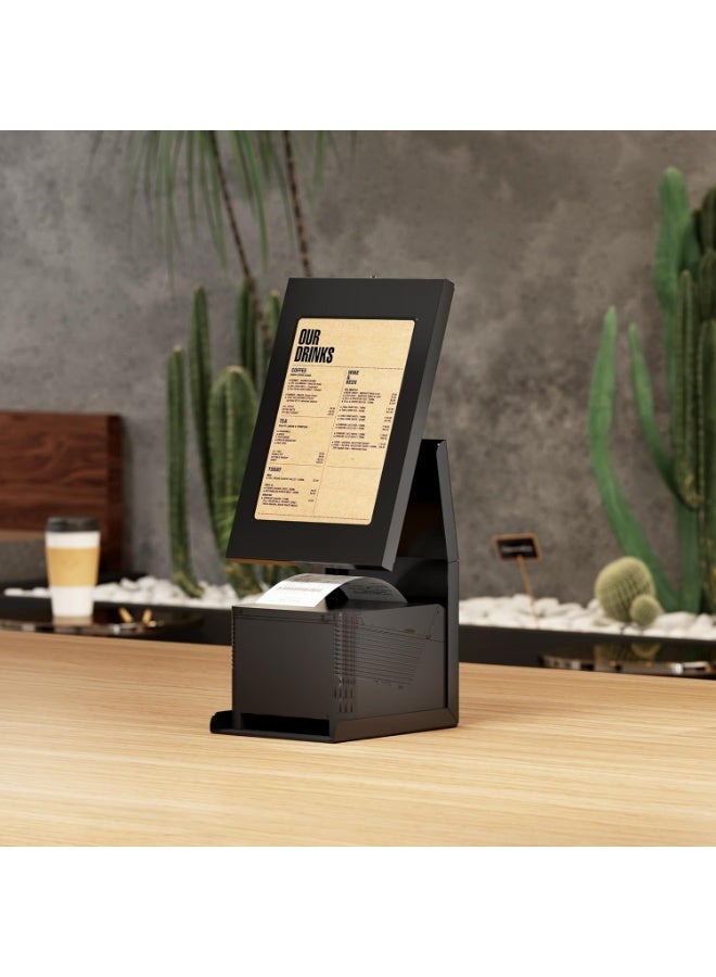 هامود HAMOOD، حامل كشك iPad مع رف طابعة - حاوية قفل مضادة للسرقة للكمبيوتر اللوحي لنقاط البيع والتجزئة والأعمال التجارية - حامل دفع آمن دوار ومائل لأجهزة iPad 7-10 وAir وProiPad Pro (9.7 بوصة؛ 10.5 بوصة؛ 11 بوصة)، iPad 6، iPad 8، iPad 5، iPad Air (9.7 بوصة؛ 10.5 بوصة؛ 10.9 بوصة)، iPad 7، iPad 9، Samsung Galaxy Tab A 10.1 (2019)، Samsung Galaxy Tab S6 Lite 10.4 بوصة، Samsung Galaxy Tab A7 - Image 4