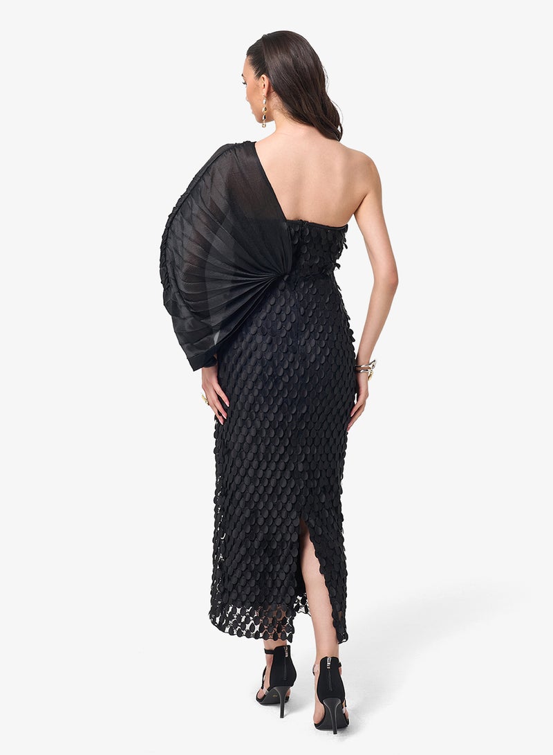 Threadz by Ajooni One Shoulder Midi Dress - Image 2