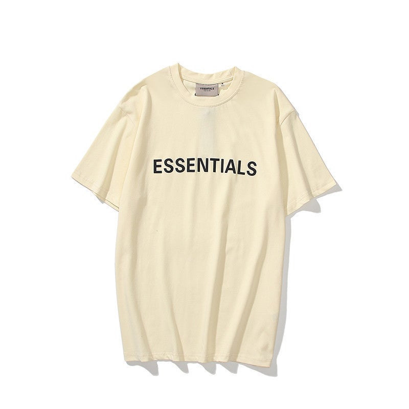 ESSENTIALS Women's Unisex Short-sleeved T-shirt with letters on chest - Image 1
