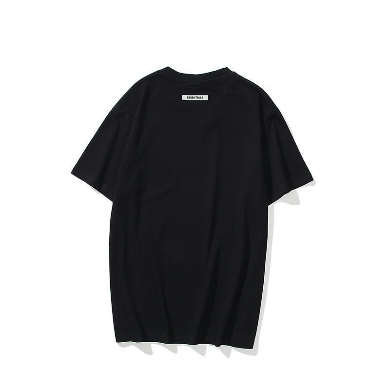 ESSENTIALS Women's Unisex Short-sleeved T-shirt with letters on chest - Image 5
