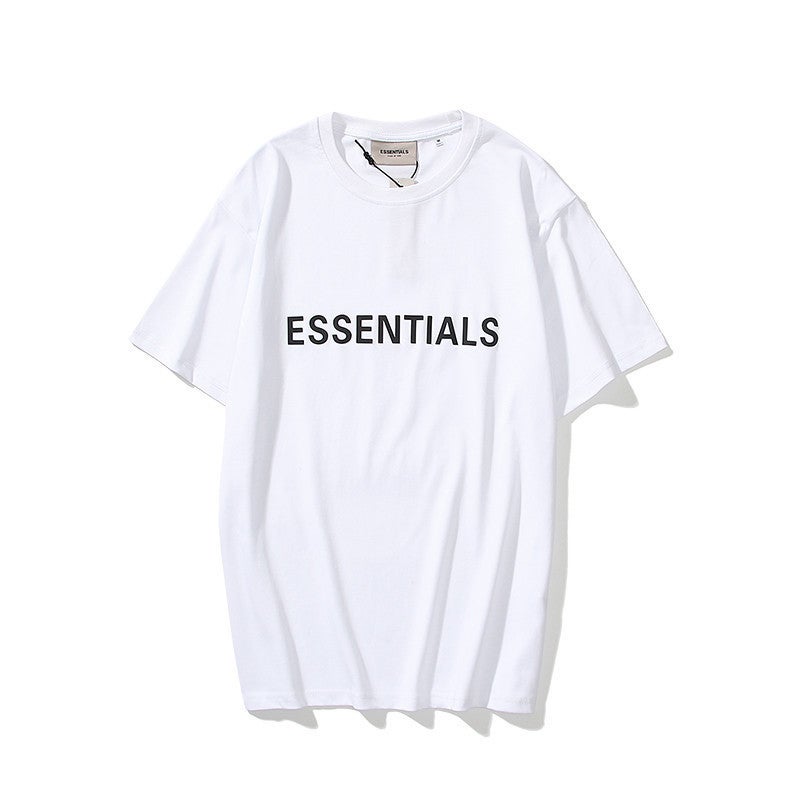 ESSENTIALS Women's Unisex Short-sleeved T-shirt with letters on chest - Image 4