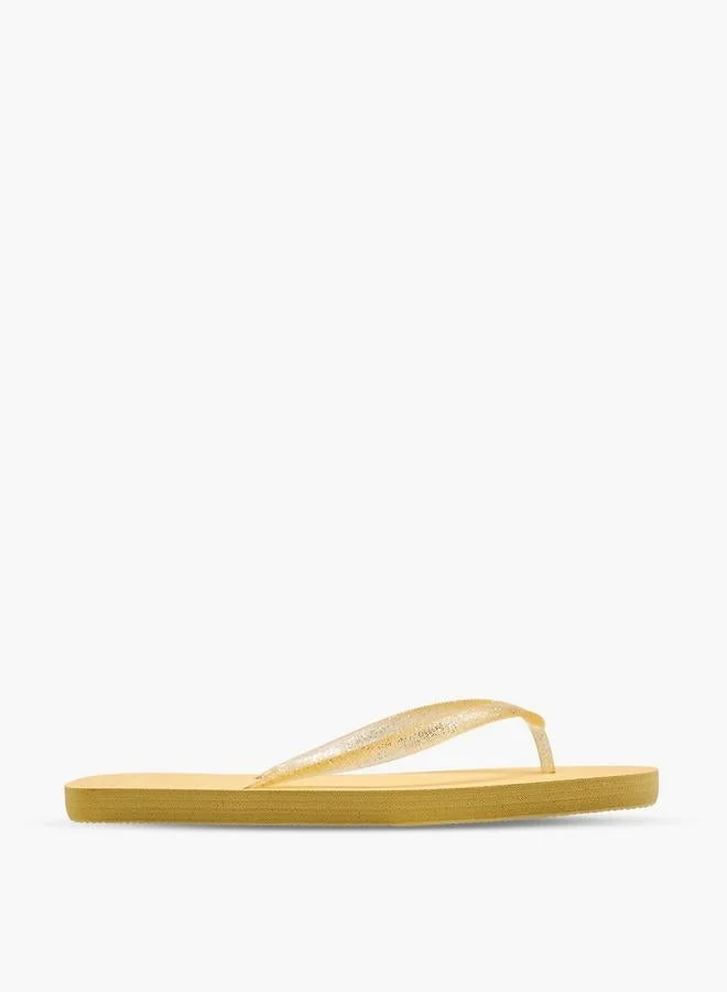 Celeste Women Glitter Print Flip Flops