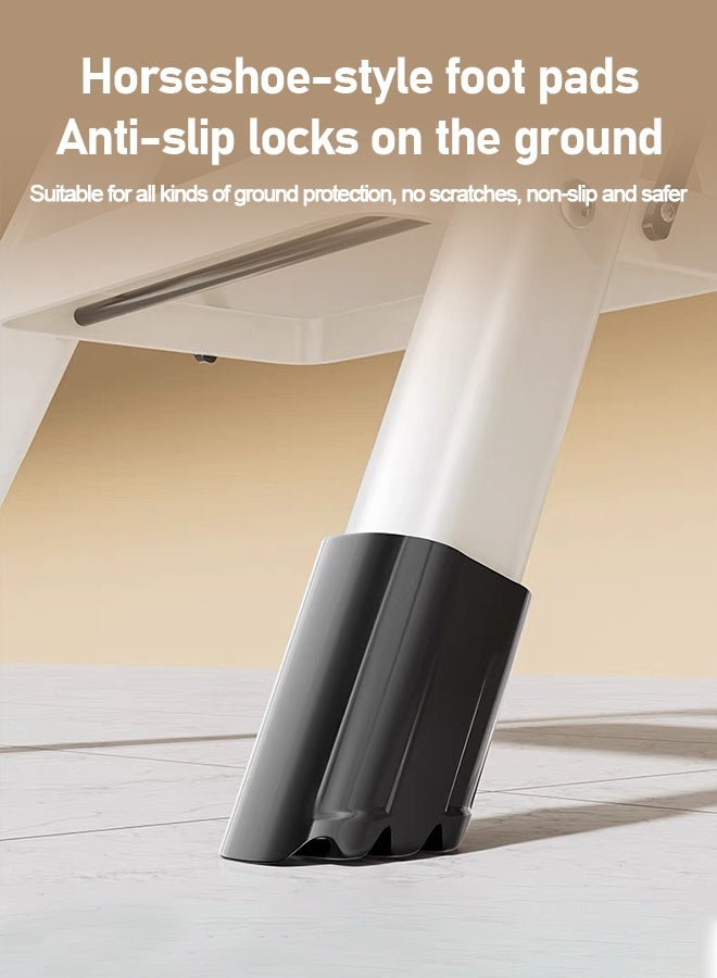 Foldable Ladder 6 Steps, Home Ladder Folding Step Stool with Wide Anti-Slip Pedal, and Adults Folding Sturdy Steel Ladder for Home,Kitchen, Garden, and Office Red - Image 3