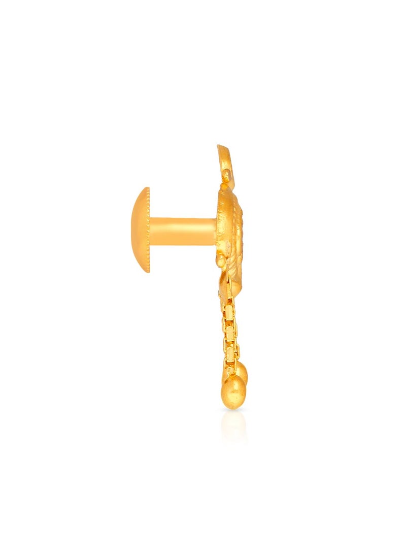 Malabar Gold and Diamonds 22KT 916 Gold Drops Earrings for Women FLER163 - Image 2