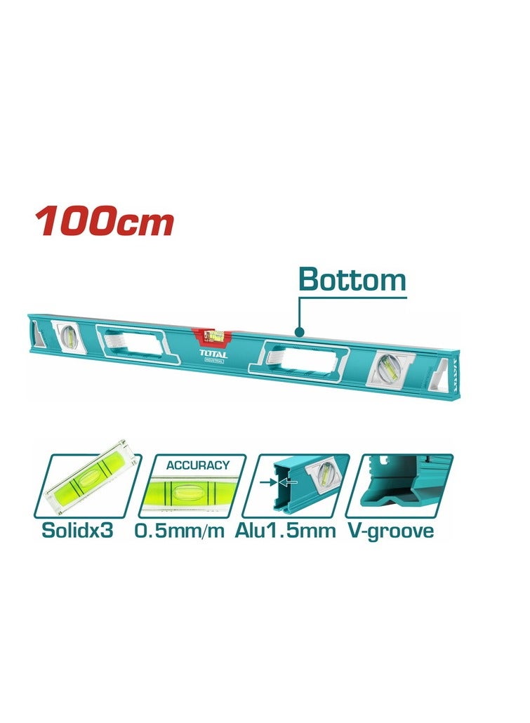 TOTAL 3-hole 100 cm heavy duty water level, model TMT210086
