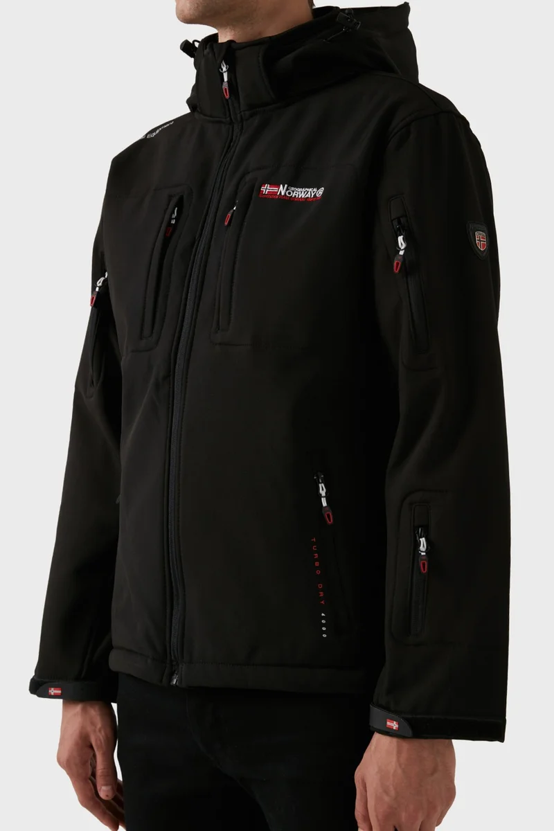 نورواي جيوغرافيكال Wind Resistant Softshell Hooded Outdoor Coat Men's Coat Tunar